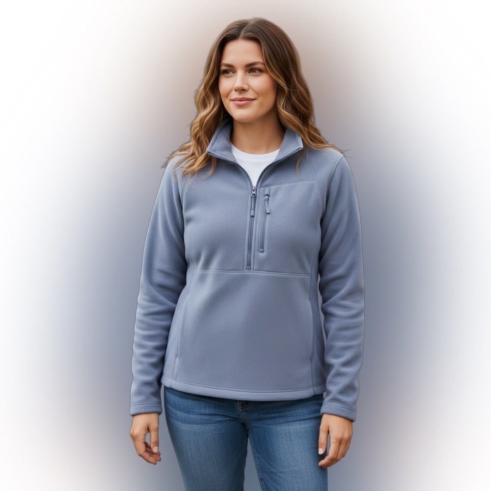 Bass Outdoor Half Zip Pullover: Ultimate Comfort for Adventurers. NWT